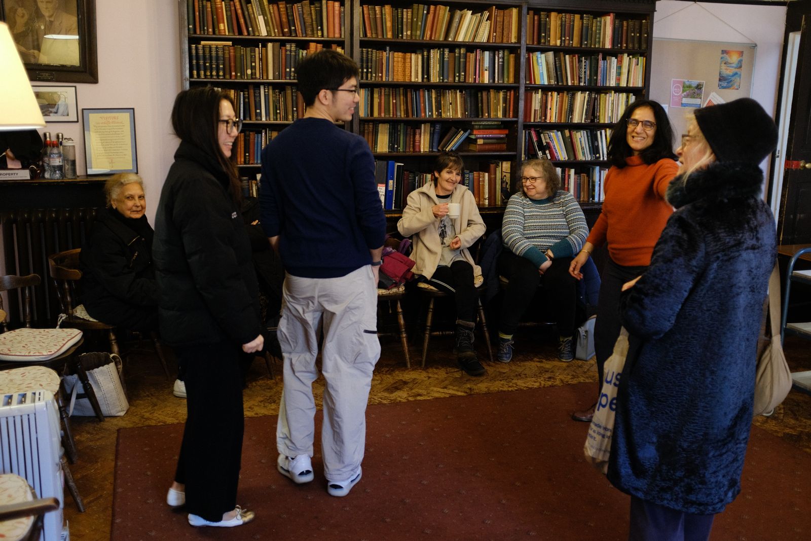 Community members gathering together